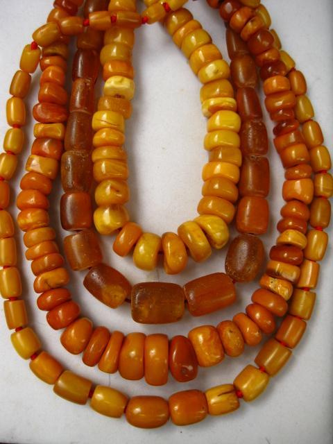 antique amber beads